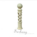 Western white marble indoor decorative twist columns